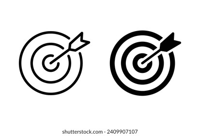 Target icon, target sign vector for web site Computer and mobile app