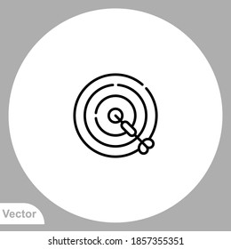 Target icon sign vector,Symbol, logo illustration for web and mobile
