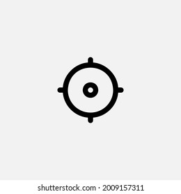 Target icon sign vector,Symbol, logo illustration for web and mobile