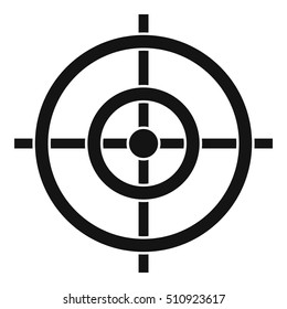 Target icon. Simple illustration of target vector icon for web