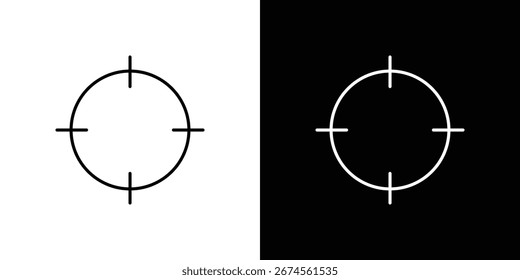 Target icon. Simple Minimal Pictogram. Vector