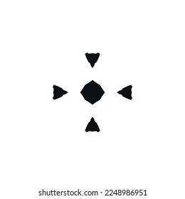 Zielsymbol. Einfaches Symbol für Bogenschießturnier mit Plakathintergrund. Design-Element des Markenlogos. Drucken Sie ein T-Shirt. Vektor für Aufkleber.