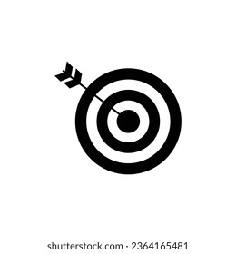 Target icon. Simple style archery tournament poster background symbol. Target brand logo design element. Target t-shirt printing. vector for sticker.