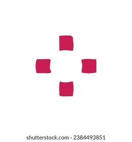 Target icon. Simple style archery tournament poster background symbol. Target brand logo design element. Target t-shirt printing. vector for sticker.