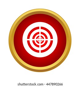 Target icon in simple style on a white background