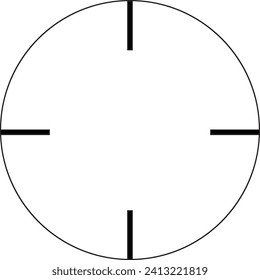 Zielsymbol, einfache Vektorgrafik