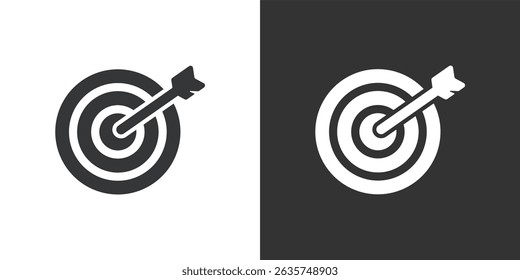 Target icon. Solid glyph series icon
