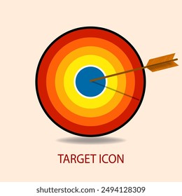 Target icon, solution success strategy idea problem innovation creativity and inspiration.