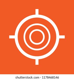 Target icon, stock vector illustration, EPS10. 