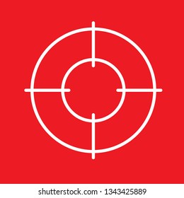 Target icon, stock vector illustration, EPS10.