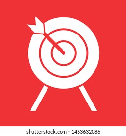 Target icon, stock vector illustration, EPS10.