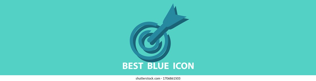 Vektorgrafik-Flach-Design für Zielsymbol