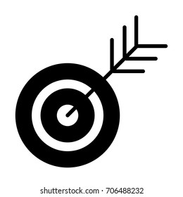 Target icon. Successful shoot concept symbol. Goal sign concept. Vector