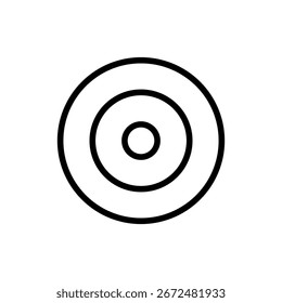 Target icon symbol for apps and websites. goal icon vector. target marketing sign and symbol