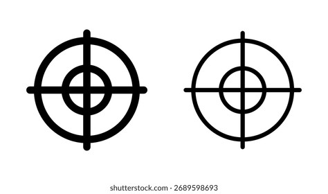 Icono de objetivo para App y Sitios web. Vector de icono de objetivo. signo y símbolo de marketing objetivo