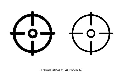Icono de objetivo para App y Sitios web. Vector de icono de objetivo. signo y símbolo de marketing objetivo