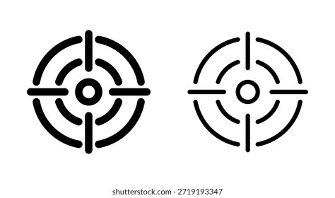 Icono de objetivo para App y Sitios web. Vector de icono de objetivo. signo y símbolo de marketing objetivo