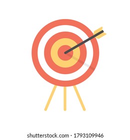 Target icon symbol flat style