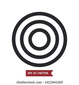 target icon symbol illustration vector, eps 10