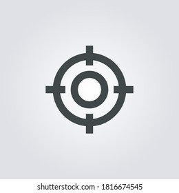 target Icon. target symbol isolated on Gradient background. Vector Illustration
