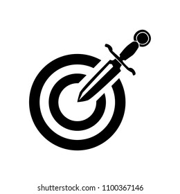 target icon symbol knife