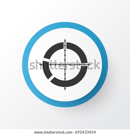 Target Icon Symbol. Premium Quality Isolated Segmented Scope Element In Trendy Style.