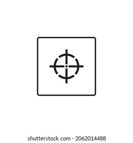 target icon symbol sign vector