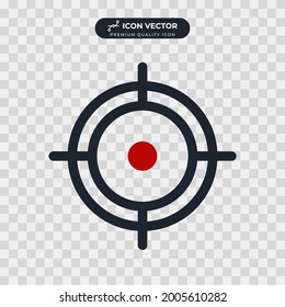 plantilla de símbolo de icono de destino para el logotipo de colección de diseño gráfico y web ilustración vectorial