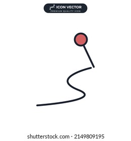 plantilla de símbolo de icono de destino para el logotipo de colección de diseño gráfico y web ilustración vectorial
