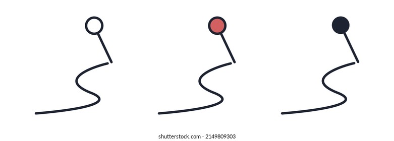 plantilla de símbolo de icono de destino para el logotipo de colección de diseño gráfico y web ilustración vectorial
