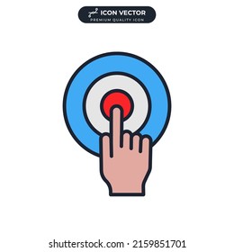 target icon symbol template for graphic and web design collection logo vector illustration