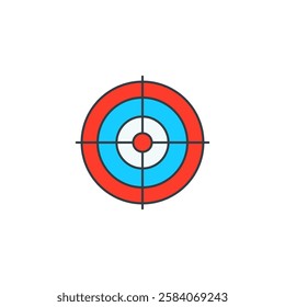 Target icon symbol vector illustration isolated on white background