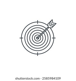 Target icon symbol vector illustration isolated on white background