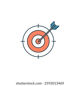 Target icon symbol vector illustration isolated on white background