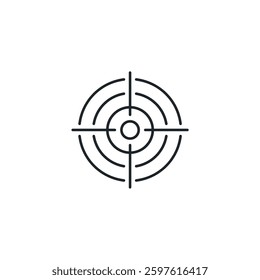 Target icon symbol vector illustration isolated on white background