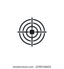 Target icon symbol vector illustration isolated on white background