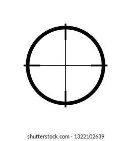 Target icon symbol vector. on white background