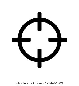 target icon symbol vector on white background