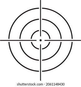 Target icon symbol vector. on white background.eps