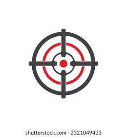 Target icon and symbol vector template