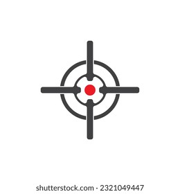 Target icon and symbol vector template