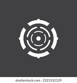 Target icon and symbol vector template