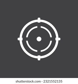 Target icon and symbol vector template