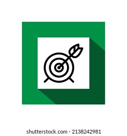 icono de destino, ilustración vectorial de icono de tecnología