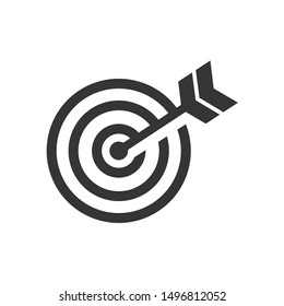 target icon template color editable. target symbol vector sign isolated on white background.