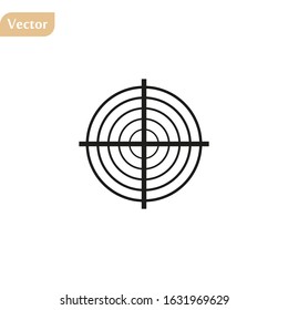 Target icon template color editable. Target symbol vector sign isolated on white background illustration for graphic and web design.