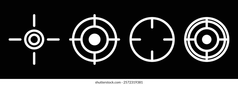 Target Icon In Trendy Design Vector 