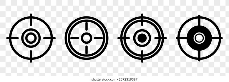Target Icon In Trendy Design Vector 
