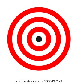 Target icon. Target Icon in trendy flat style isolated on white background.