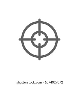 Target icon in trendy flat style isolated on white background. Symbol for your web site design, logo, app, UI. Vector illustration, EPS